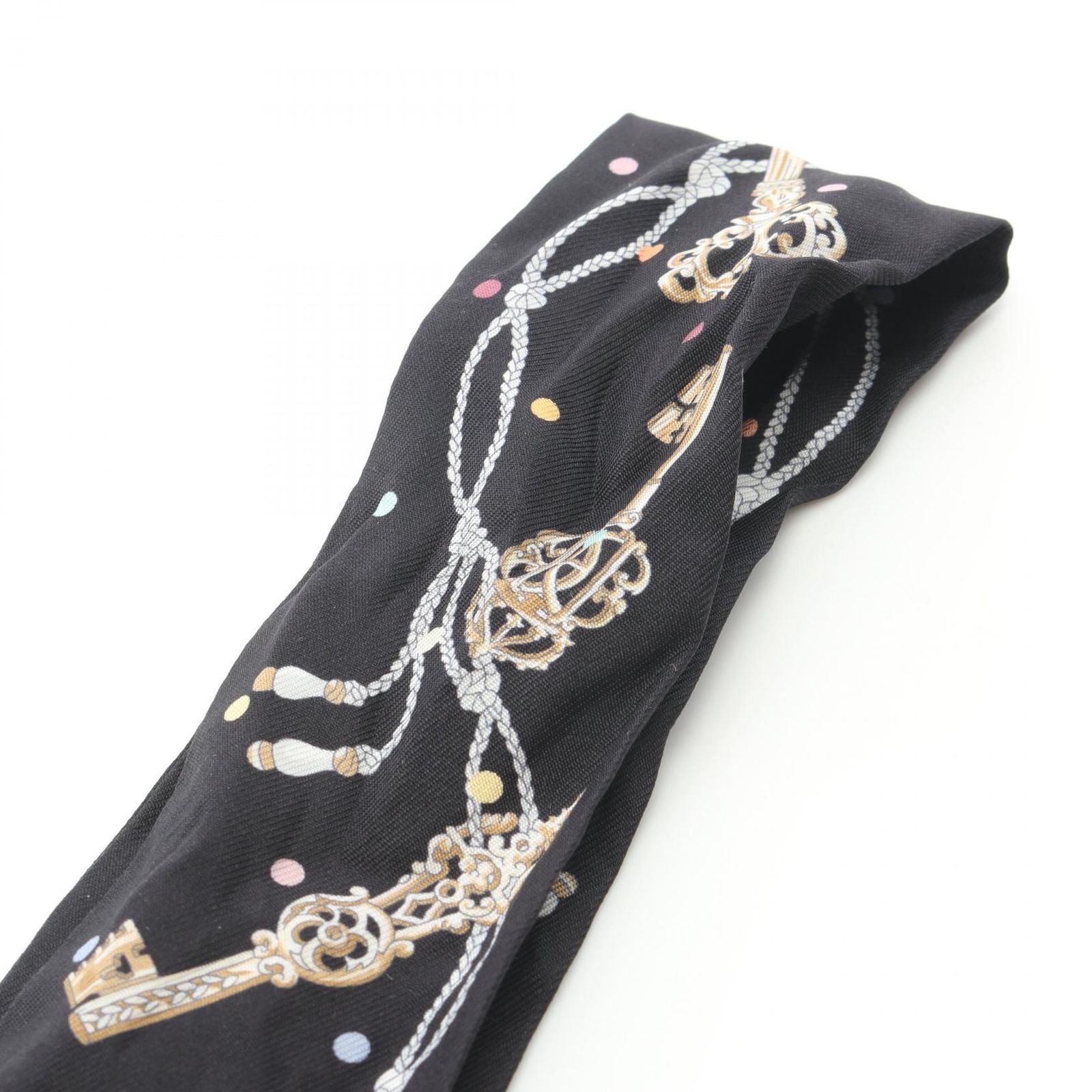 HERMES エルメス スカーフ ツイリー Les Cles a Pois