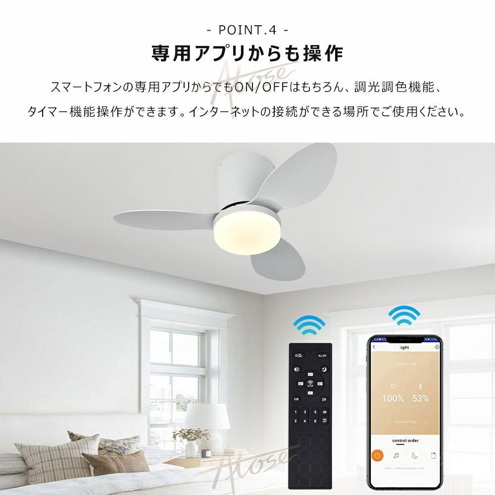 DCモーター シーリングファン