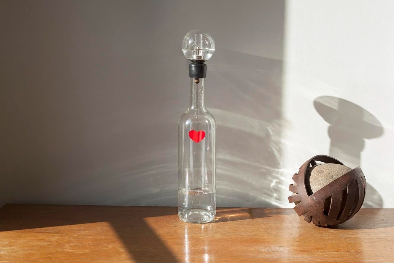 数量 水入り 動く ガラスアート Philippe 100ml Bouveret ハート型オブジェ 彫刻家 インテリア雑貨 フランス製 ギフト プレゼント ビーティングハートボトル おしゃれ