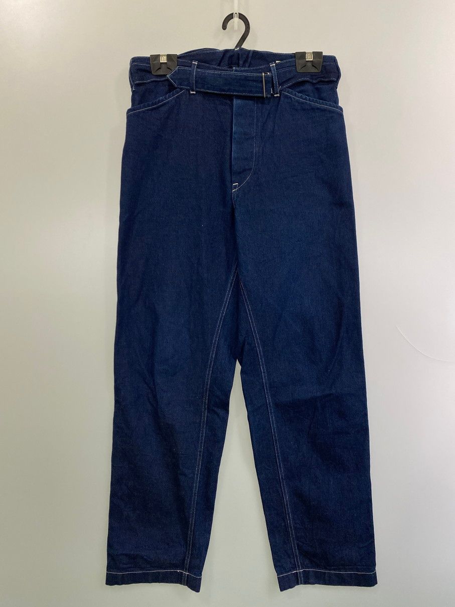 COMOLI コモリ BELTED DENIM PANTS デニムパンツ ボトムス サイズ 2 インディゴ メンズ 151-250422-AS-23-min