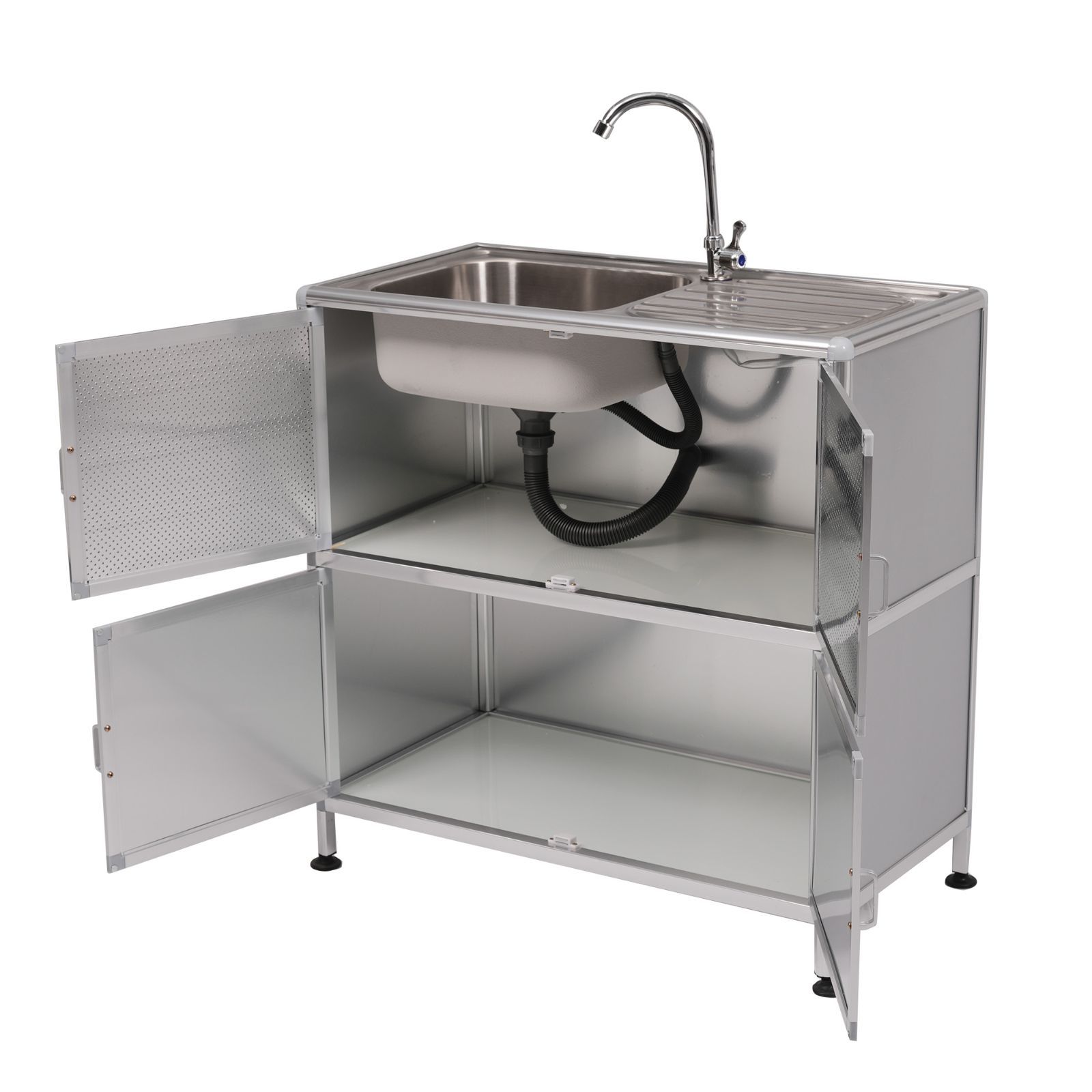 業務用 調理台 ショップ ステンレスシンクなど 未使用 業務用 シンク付