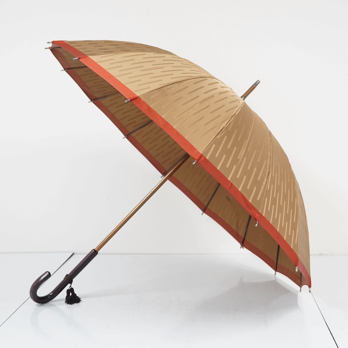 オーロラ製 麗傘 ほぐし織り 長傘 トレカ 16本骨 - 傘