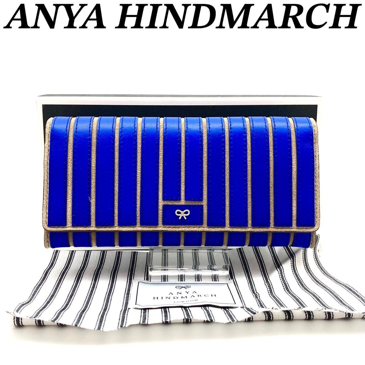 未使用　アニヤハインドマーチ　アイズ　ラウンドファスナー　長財布　メイアンブルー 楽天市場】アニヤ ハインドマーチ ANYA HINDMARCH 5050925
