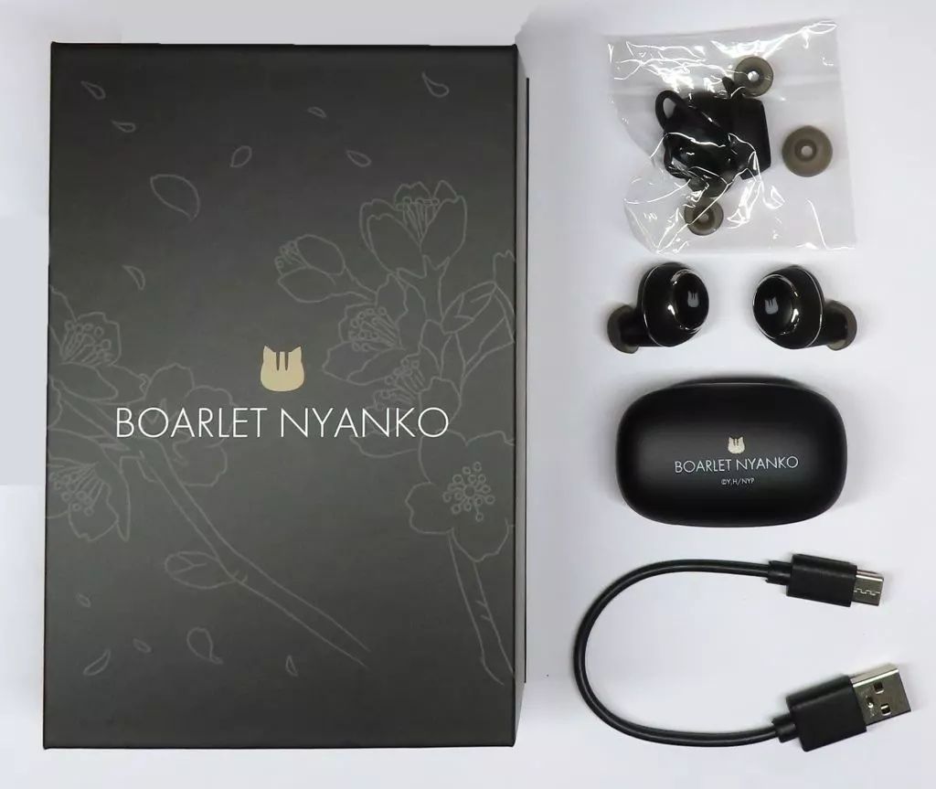 ヘッドフォン ニャンコ先生モデル ブラック ワイヤレスイヤホン ANIMA AOW01 夏目友人帳×ONKYO