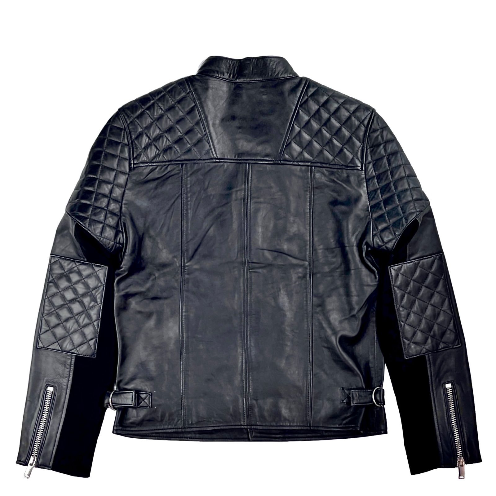 ボロンガロトレヴァー ライダース ジャケット セミダブル XL ラムレザー 黒 ボロンガロトレヴァー ライダース ジャケット セミダブル XL