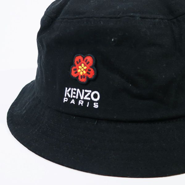 KENZO ケンゾー BOKE FLOWER CREST BUCKET HAT ボケ フラワー クレスト バケットハット ブラック 帽子