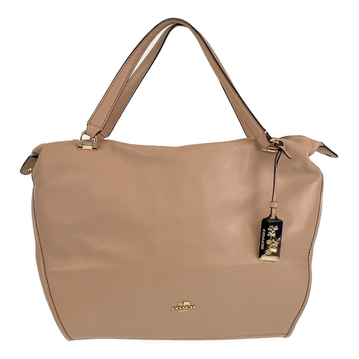 COACH コーチ サッチェル ピンク シルバー金具 レザー F32333