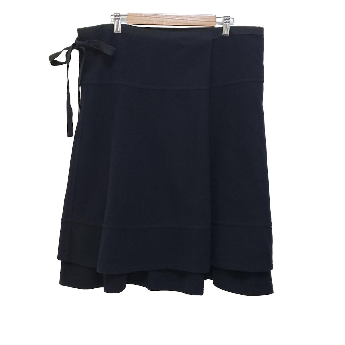 tricot COMMEdesGARCONS トリココムデギャルソン 巻きスカート サイズM レディース - ダークネイビー ロング