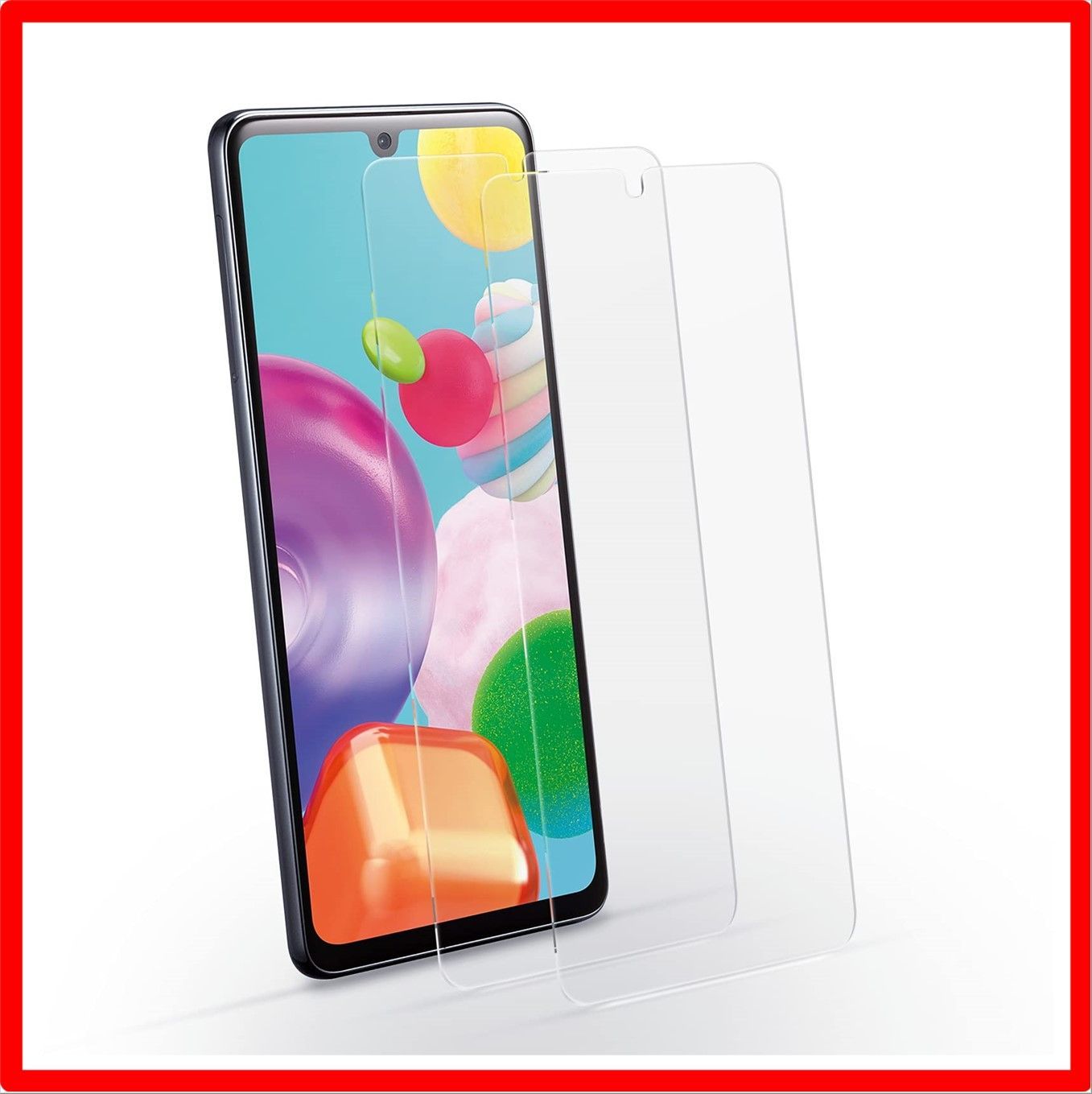 【匿名配送】 HD-2枚セット_Galaxy A41 GalaxyA41 ガラスフィルム A41 フィルム 指紋認証 ギャラクシーA41 ふぃるむ SC-41A