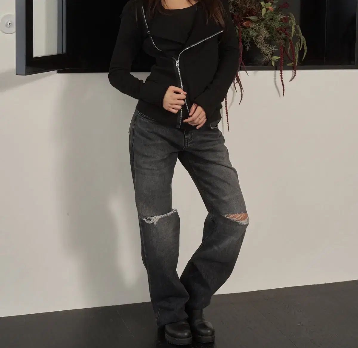 toh シエ 绘名 ブラックジーン サイズ2