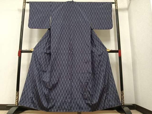 平和屋着物●男性　小紋　幾何学柄　正絹　逸品　未使用　AAAY5943ph 平和屋着物○男性 小紋 幾何学柄 正絹 逸品 未使用 AAAY5943ph