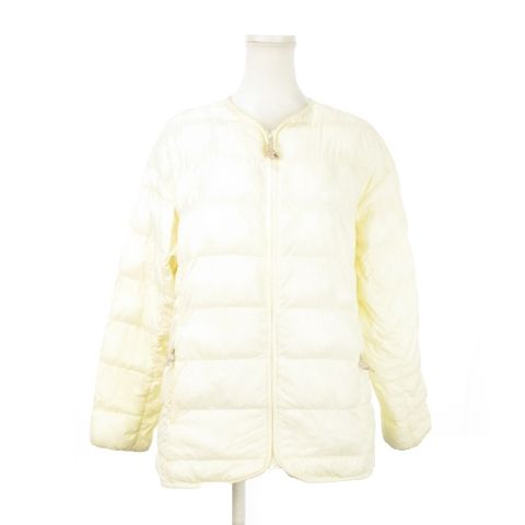 ザノースフェイス THE NORTH FACE ダウンジャケット ノー ジップアップ 薄手 アウトドア M クリーム ライトベージュ |AH17 GY19