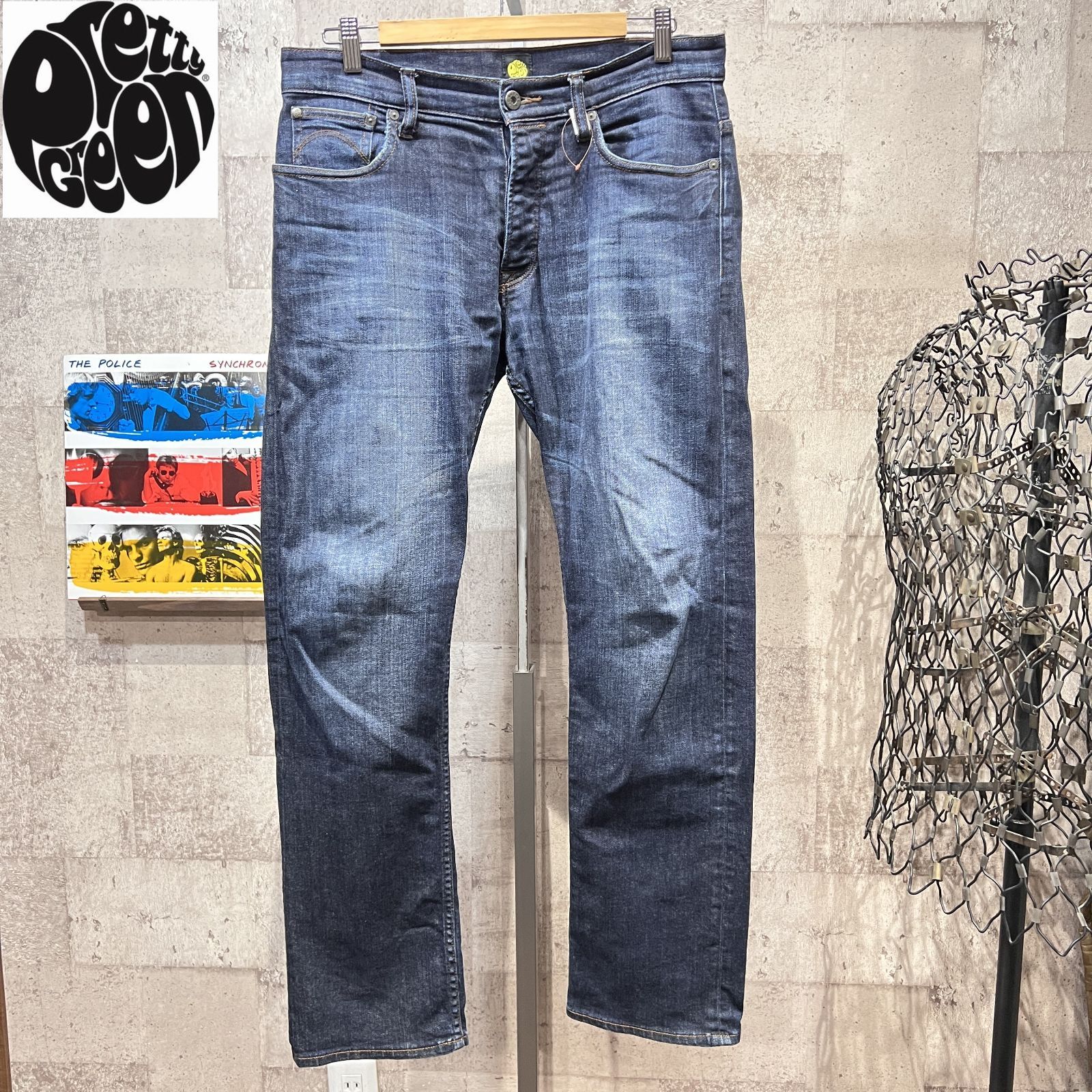 プリティグリーン ストレッチ ジーンズ 32R リアムギャラガー デニム