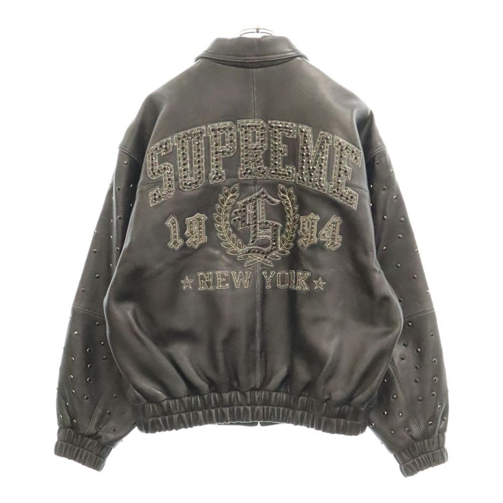 SUPREME (シュプリーム) 24SS Gem Studded Leather Jacket