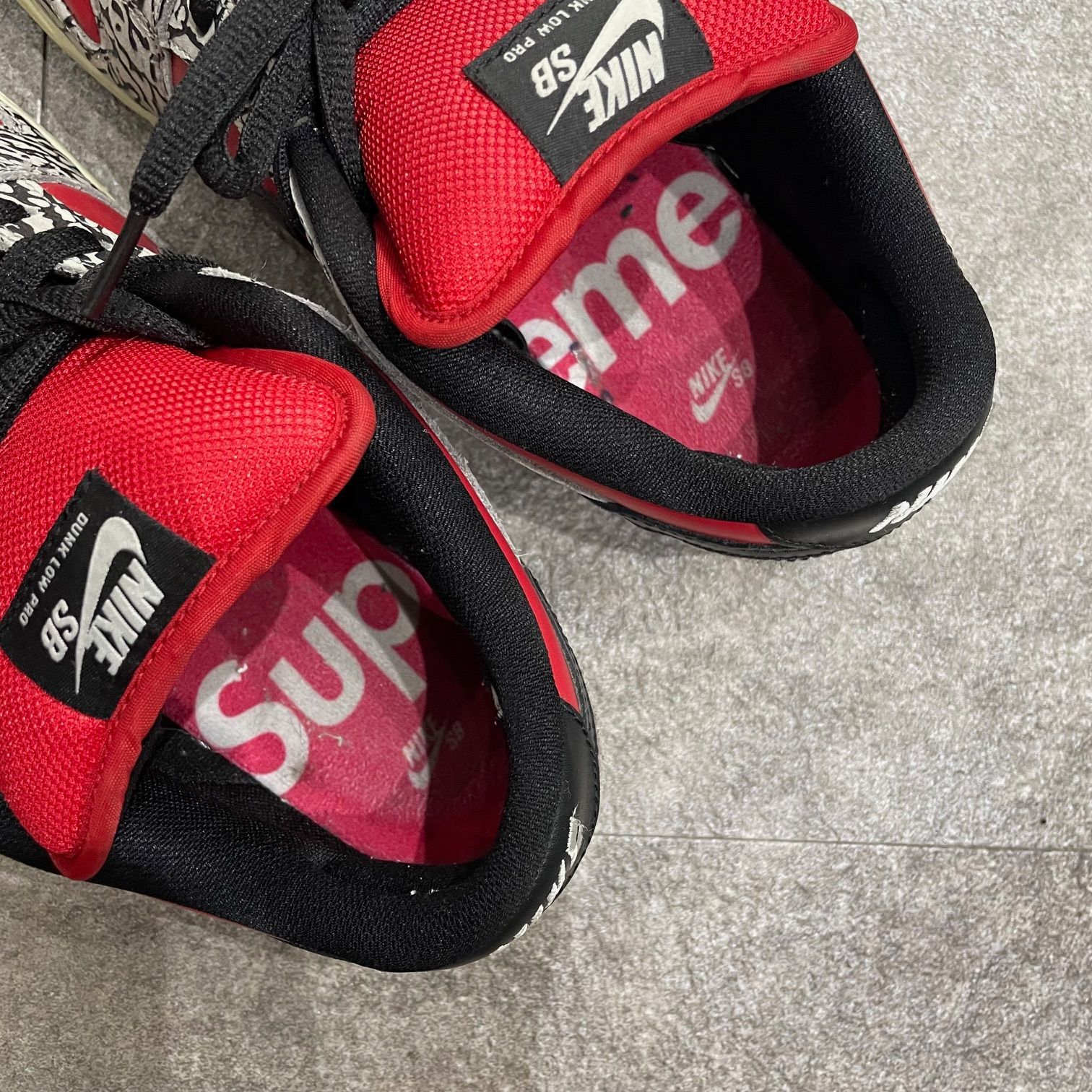 SUPREME NIKE DUNK LOW PREMIUM SB FIRE RED コラボ シュプリーム 