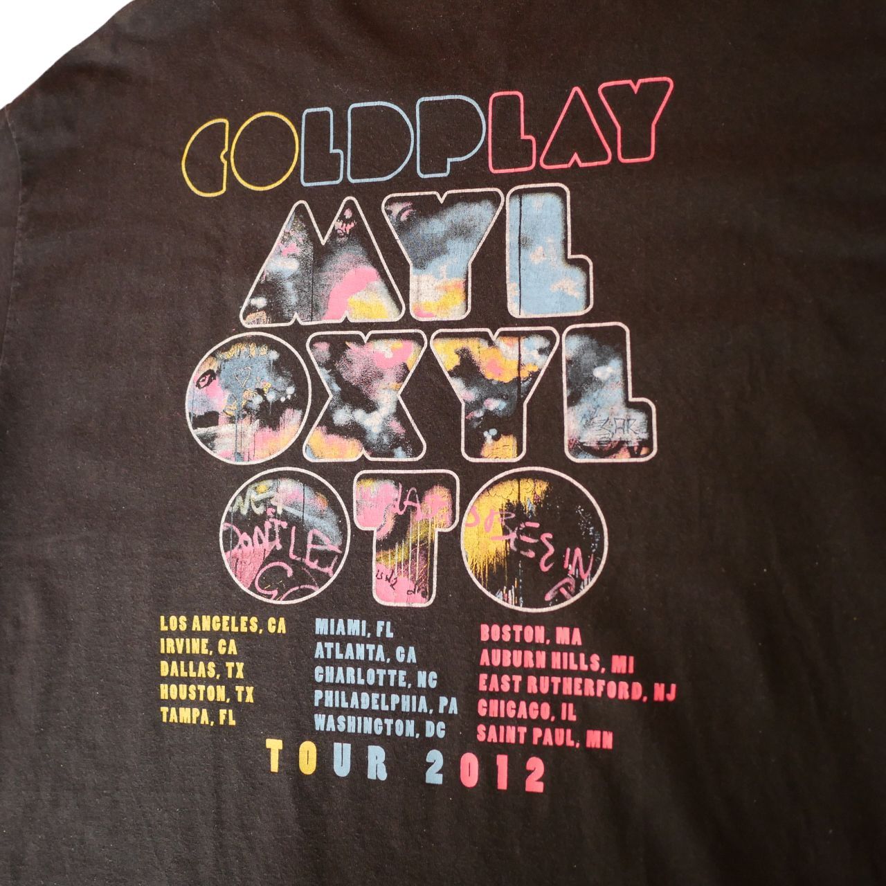 COLDPLAY コールドプレイ 2012年 ツアーTシャツ バンドTシャツ - メルカリ