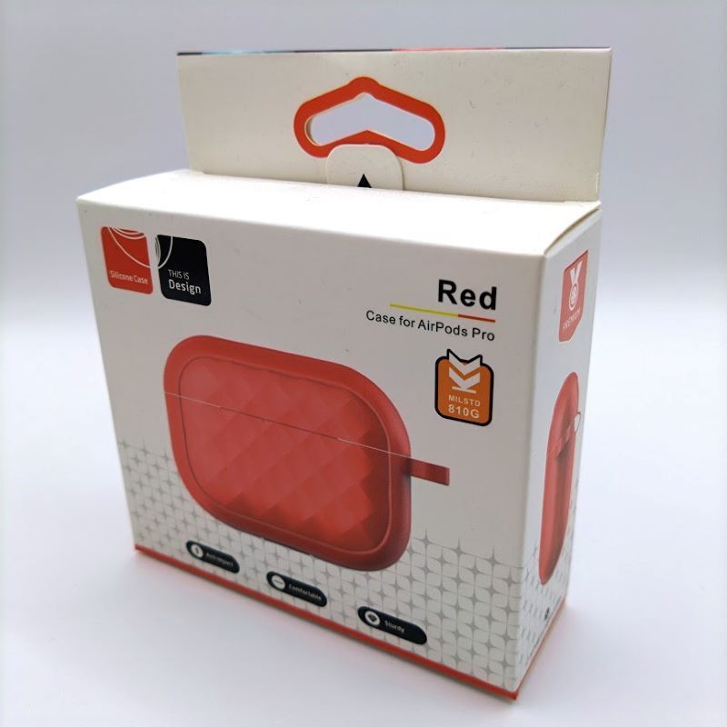 AirPods Pro 1&2 カバーケース シリコン素材 【Red】 - メルカリShops