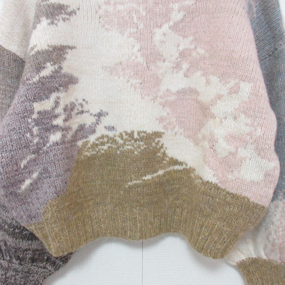 Ameri（アメリ）の「ANDREA ABSTRACT PAINT KNIT（ニット