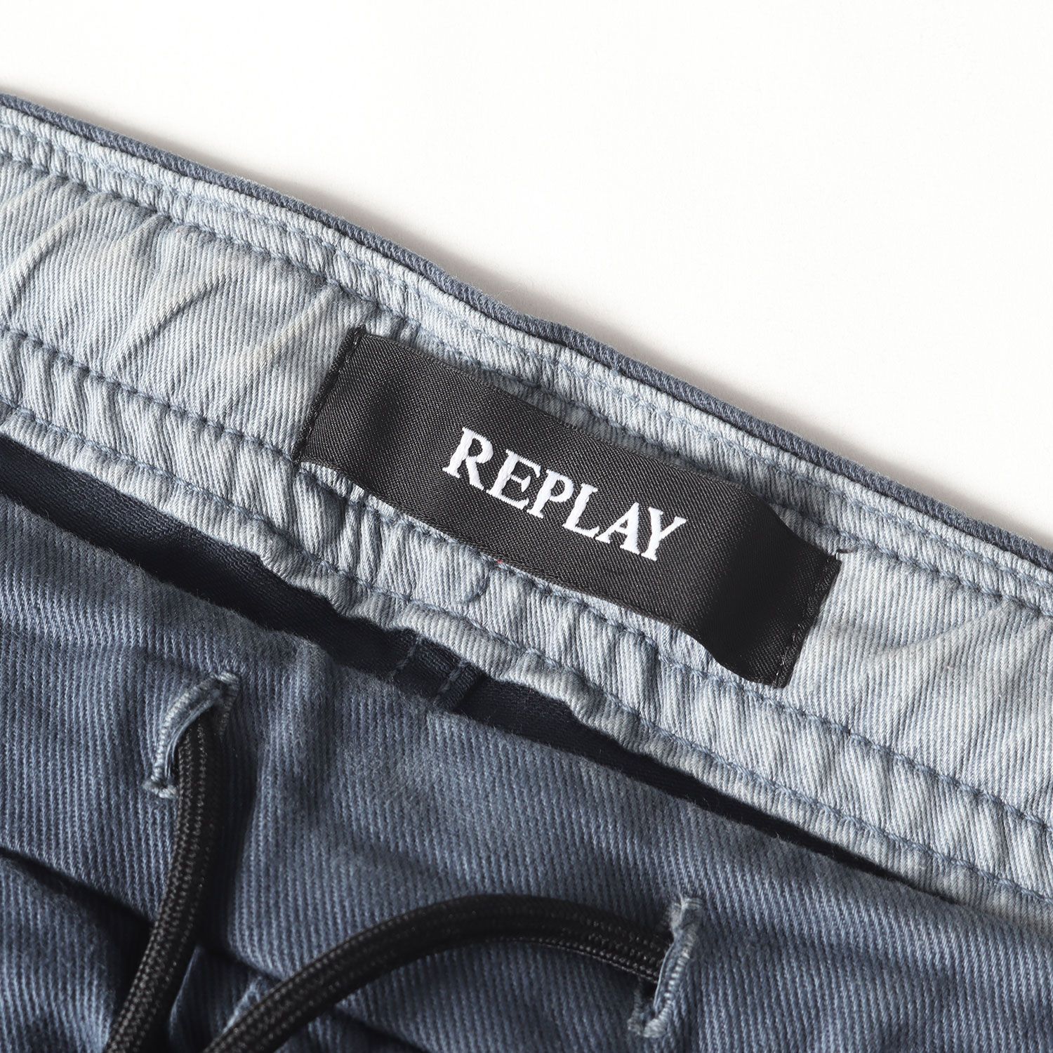 【REPLAY】リプレイ イージースラックス テーパードパンツ 34インチ REPLAY】リプレイ イージースラックス テーパードパンツ 34