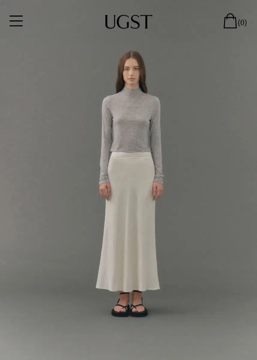 ugst 8月 mermaid long skirt ivory