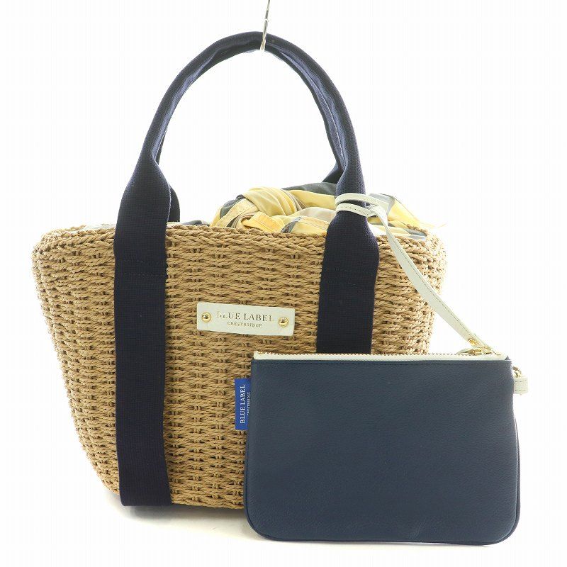 ブルーレーベルクレストブリッジ　カゴバッグ BLUE LABEL CRESTBRIDGE かごバッグ カゴバッグ ペーパーバケツ