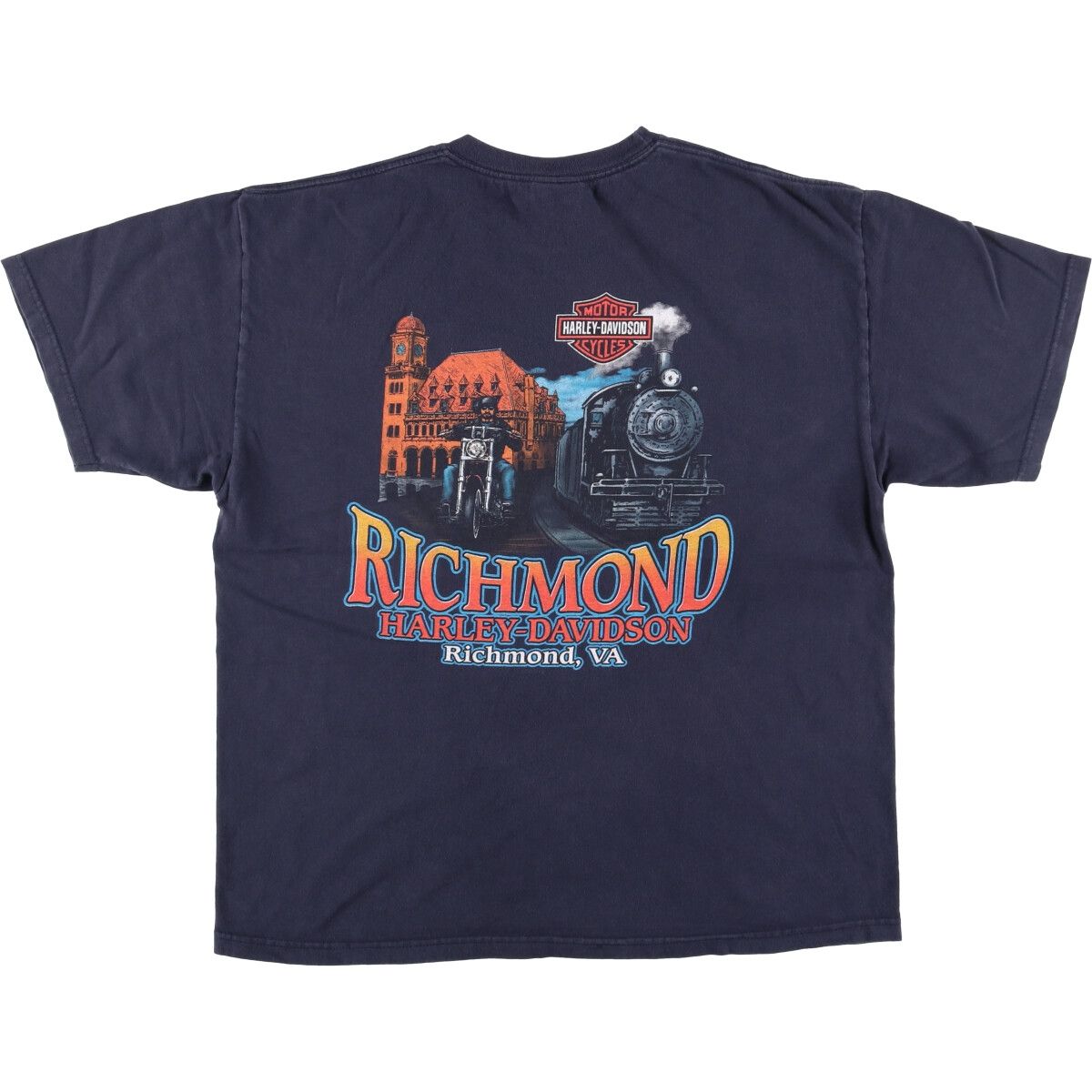 古着 ハーレーダビッドソン Harley-Davidson HANES ファイヤーパターン モーターサイクル バイクTシャツ メンズXL相当 eaa589979