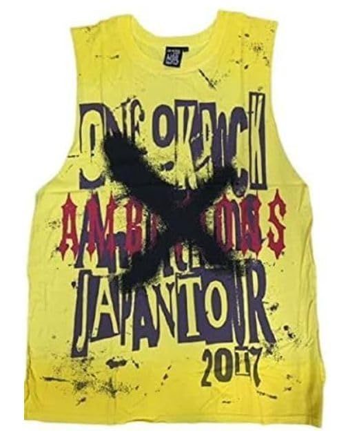 ONE OK ROCK ワンオク 2017 JAPAN タンクトップ イエロー ONE OK ROCK] ワンオクロック 2017 “Ambitions” JAPAN TOUR 公式グッズ