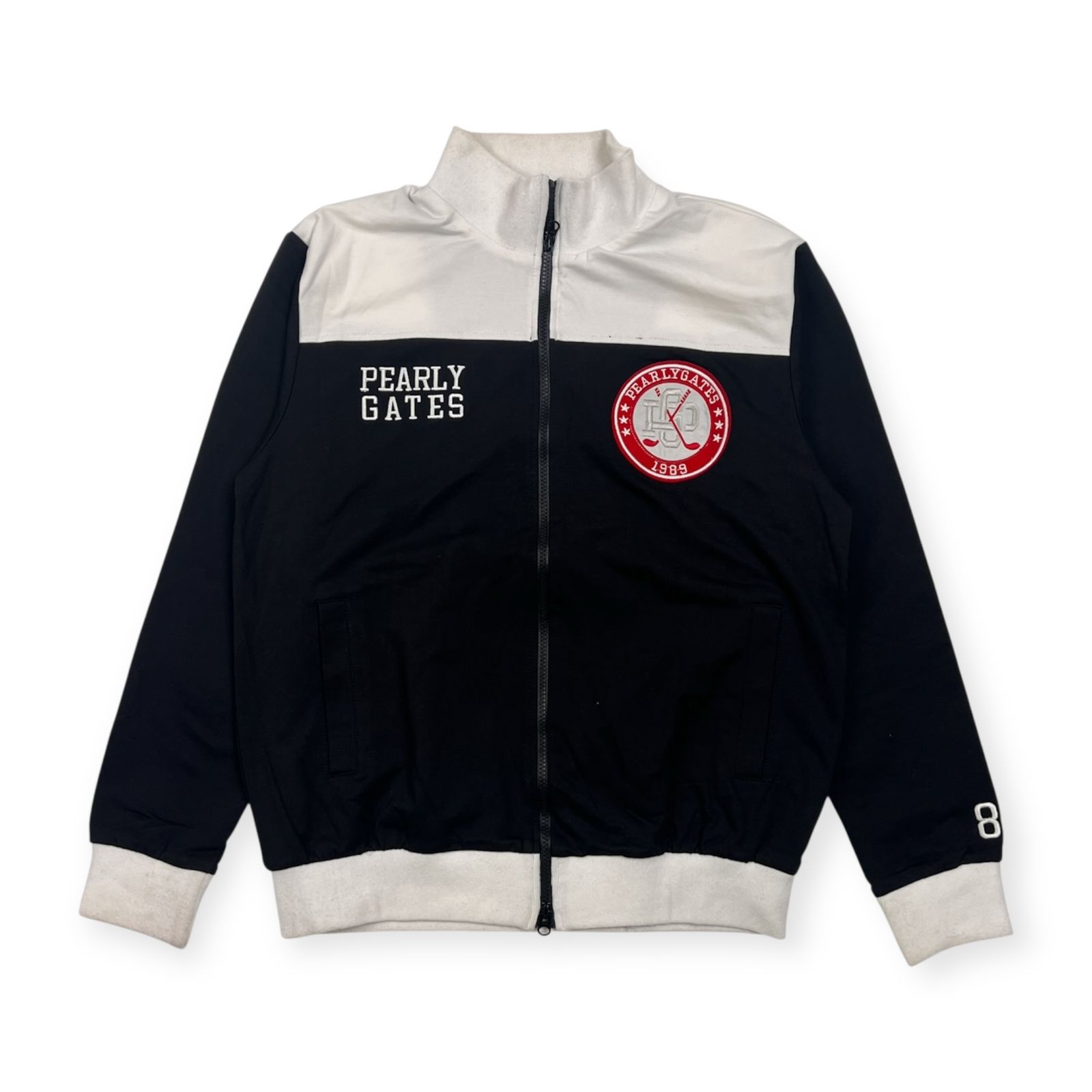 PEARLY GATES フルダブルジップジャケット サイズ7 ワッペンデザイン