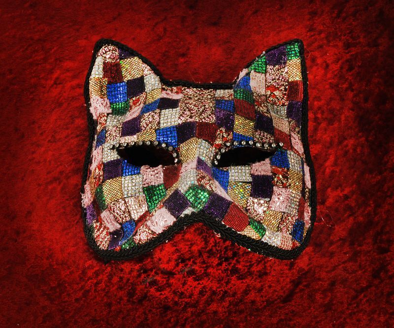 ベネチアンマスク Offerta 58 Mosaico Klimt Gatto2