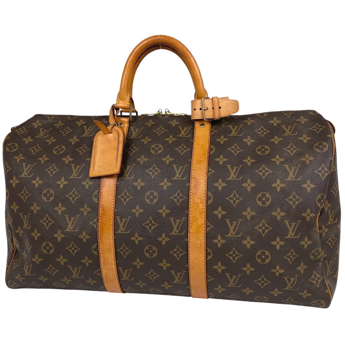 ルイ ヴィトン Louis Vuitton キーポル 50 ハンドバッグ 旅行 出張 ビジネス ボストンバッグ モノグラム ブラウン M41426 レディース