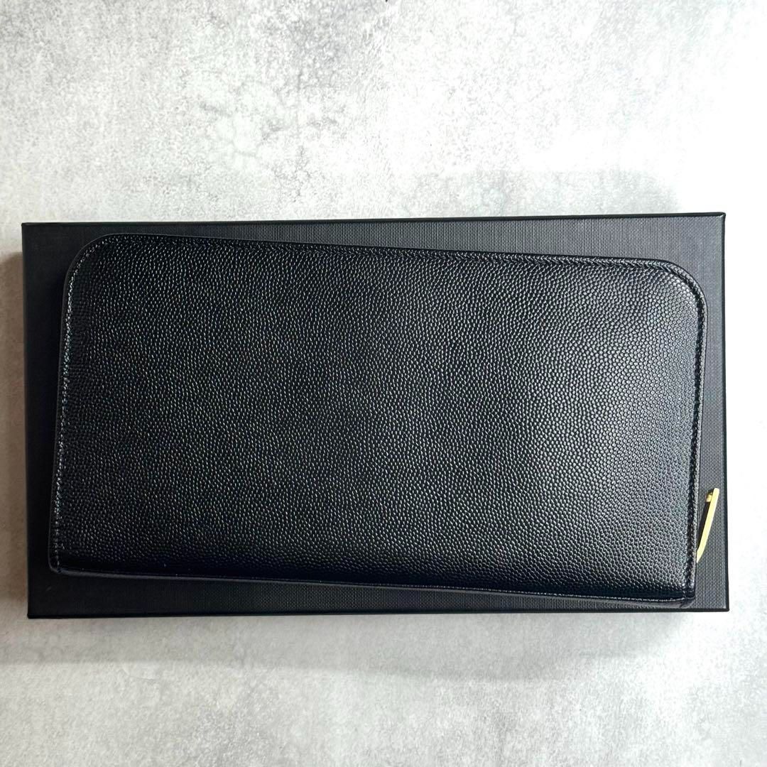 【未使用近/付属品完備】SAINT LAURENT キャビアスキンオーガナイザー 未使用近/付属品完備】SAINT LAURENT キャビアスキン