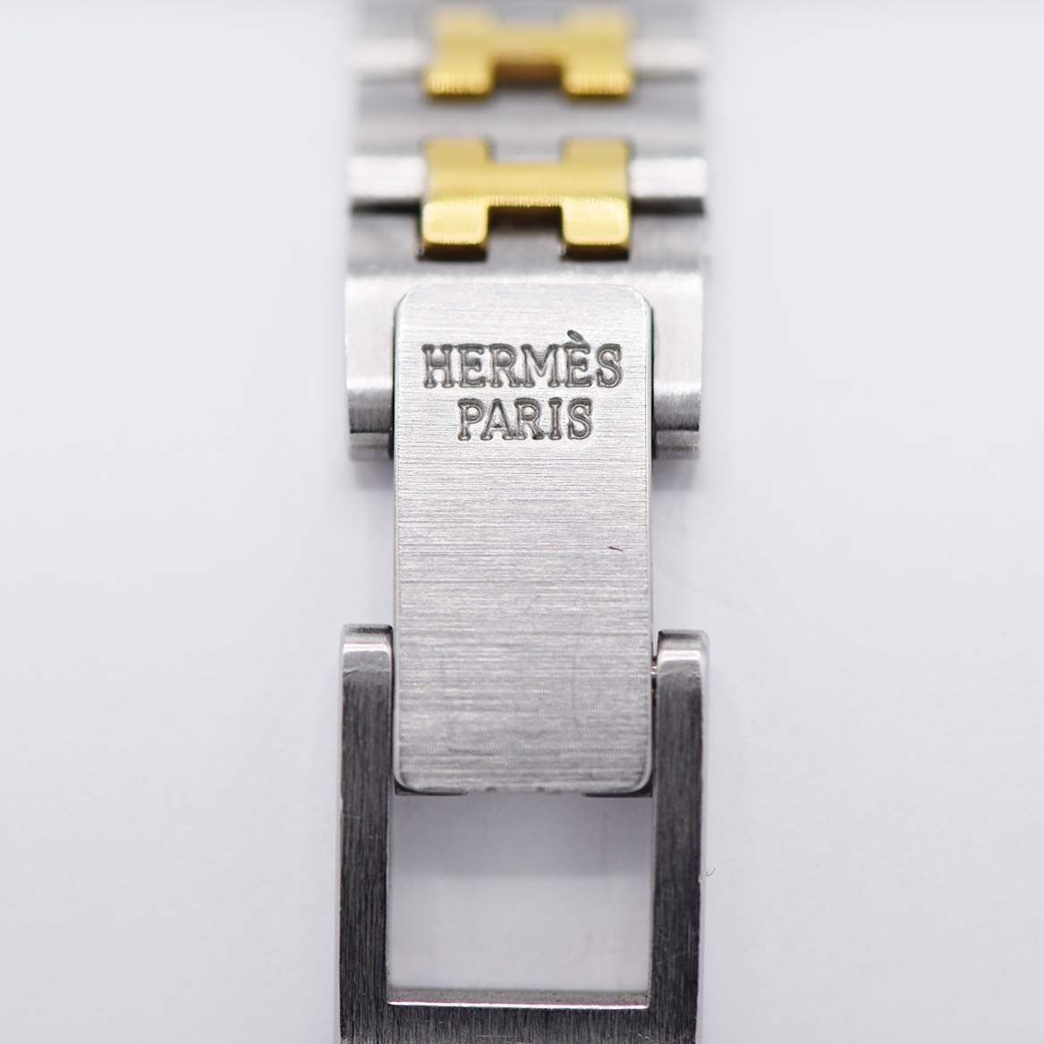 【美品！稼動品】HERMES エルメス　セリエ　レディース腕時計　新品電池 腕時計 稼働 HERMES エルメス セリエ クォーツ レディース 白色