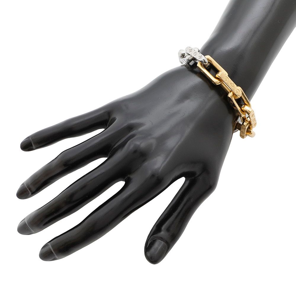 LOUIS VUITTON ブレスレット ルイヴィトン ブレスレット モノグラム チェーン サイズM M1555M