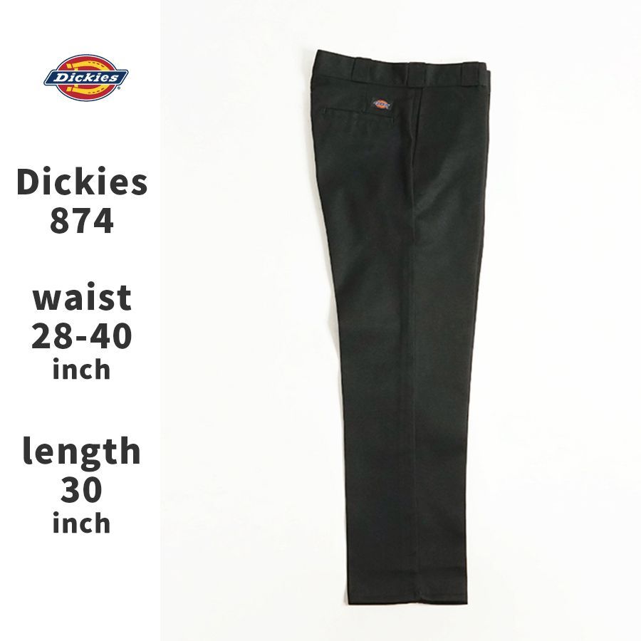 新品未使用 Dickies 874 40×30 ブラック ワークパンツ - ワークパンツ