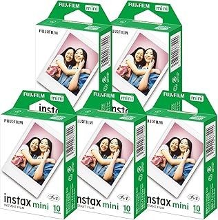 富士フイルム チェキ インスタント フィルム Fuji film instax mini 1パック 10枚 10枚入り ×5個セット 自社名入りシール付 skymizuki
