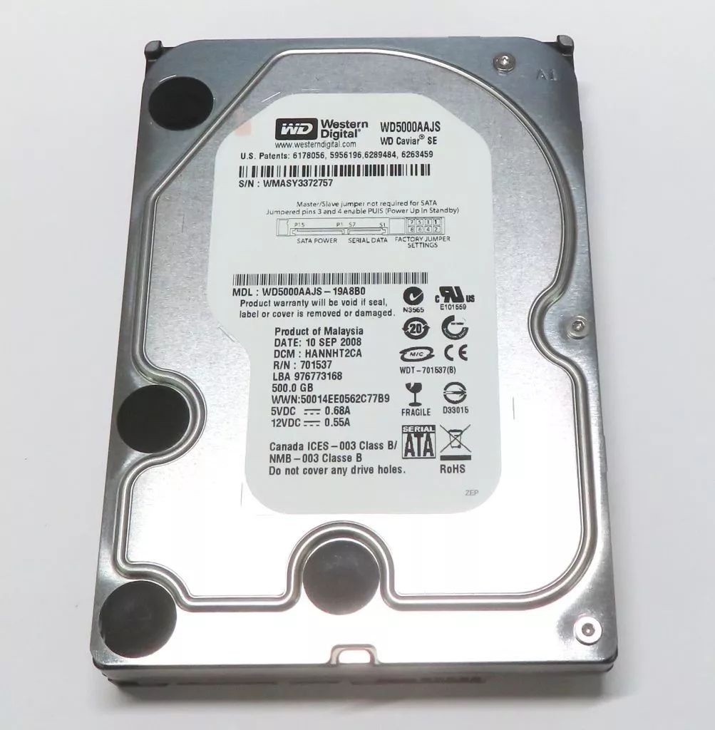 【中古】PCハード 3.5インチHDD WD Blue 500GB [WD5000AAJS] - メルカリ