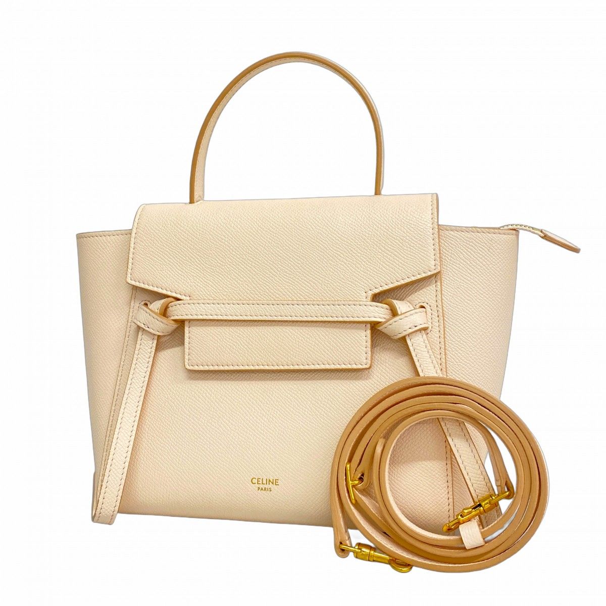 CELINE セリーヌ ゴールド ハンドバッグ レザー セリーヌ ハンドバッグ レディース ブランド CELINE レザー