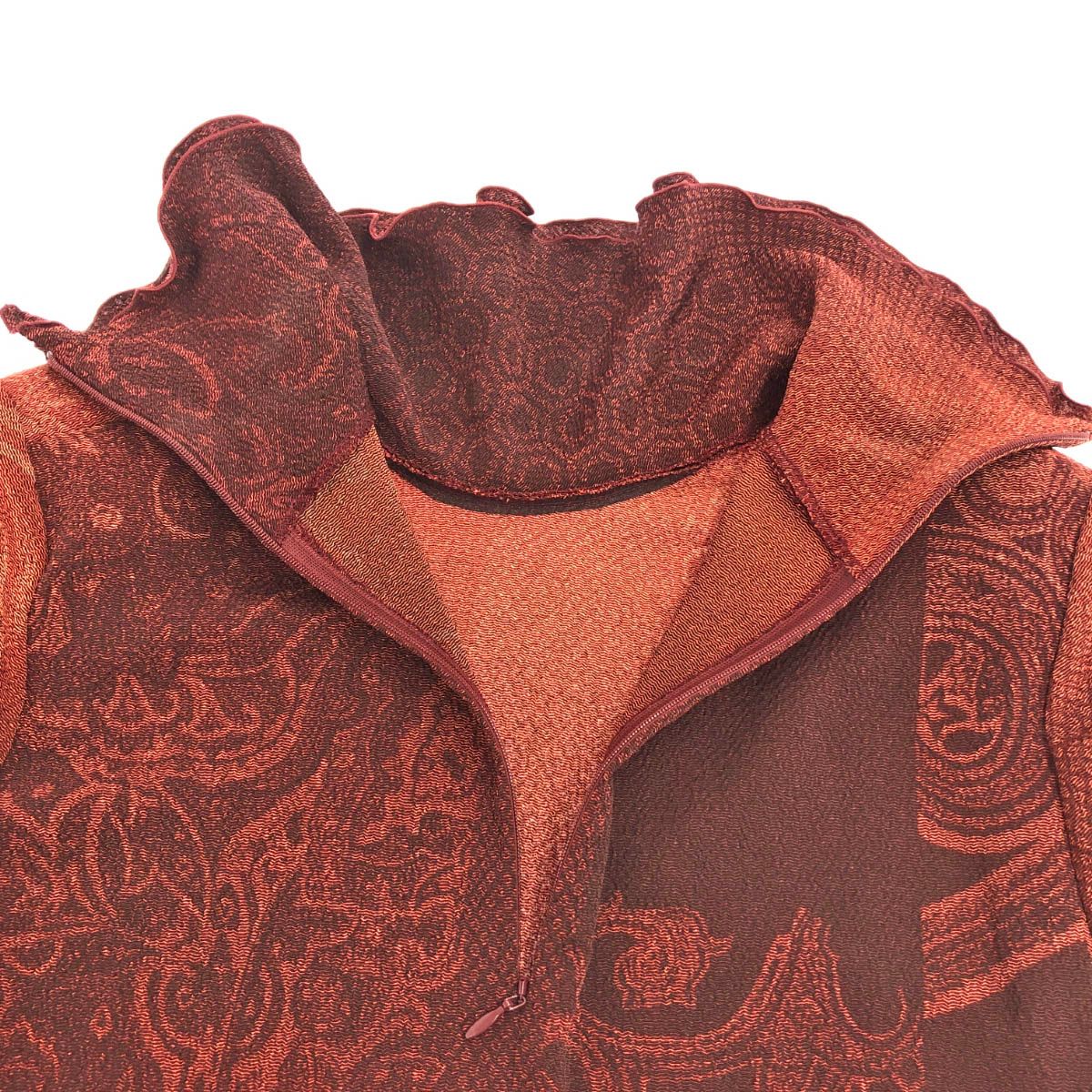 美品△HERMES エルメス カシミヤ100％ カデナジップトップ ハイネック ノースリーブトップス カーディガン ニット アンサンブル 緑 SM HERMES 美品△HERMES エルメス カシミヤ100％ カデナジップ