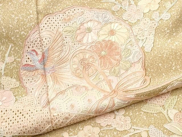 スワトウハンカチ　貴重な龍、鳳凰柄 美品】【希少】スワトウ ハンカチ 汕頭 高級ハンカチ 鳳凰 スワトウ