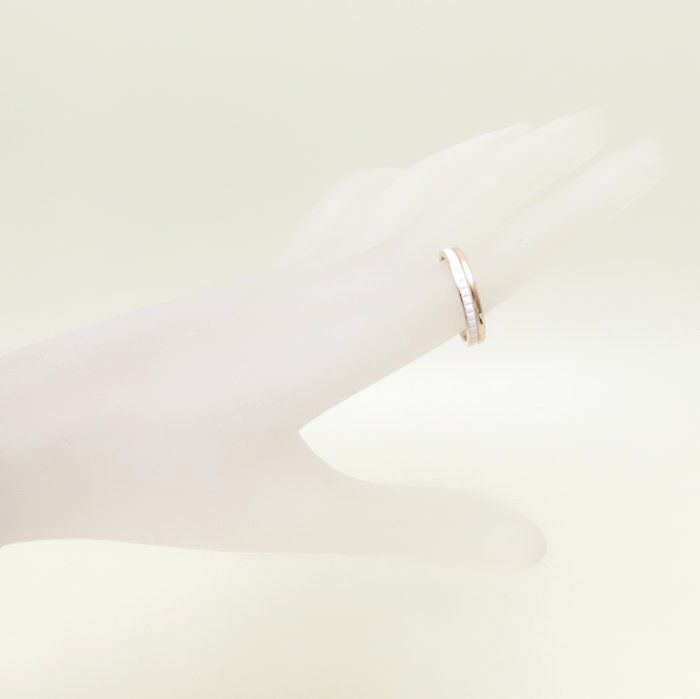 Boucheron ブシュロン キャトル ホワイト リング 指輪 ハーフ #57 16.5  