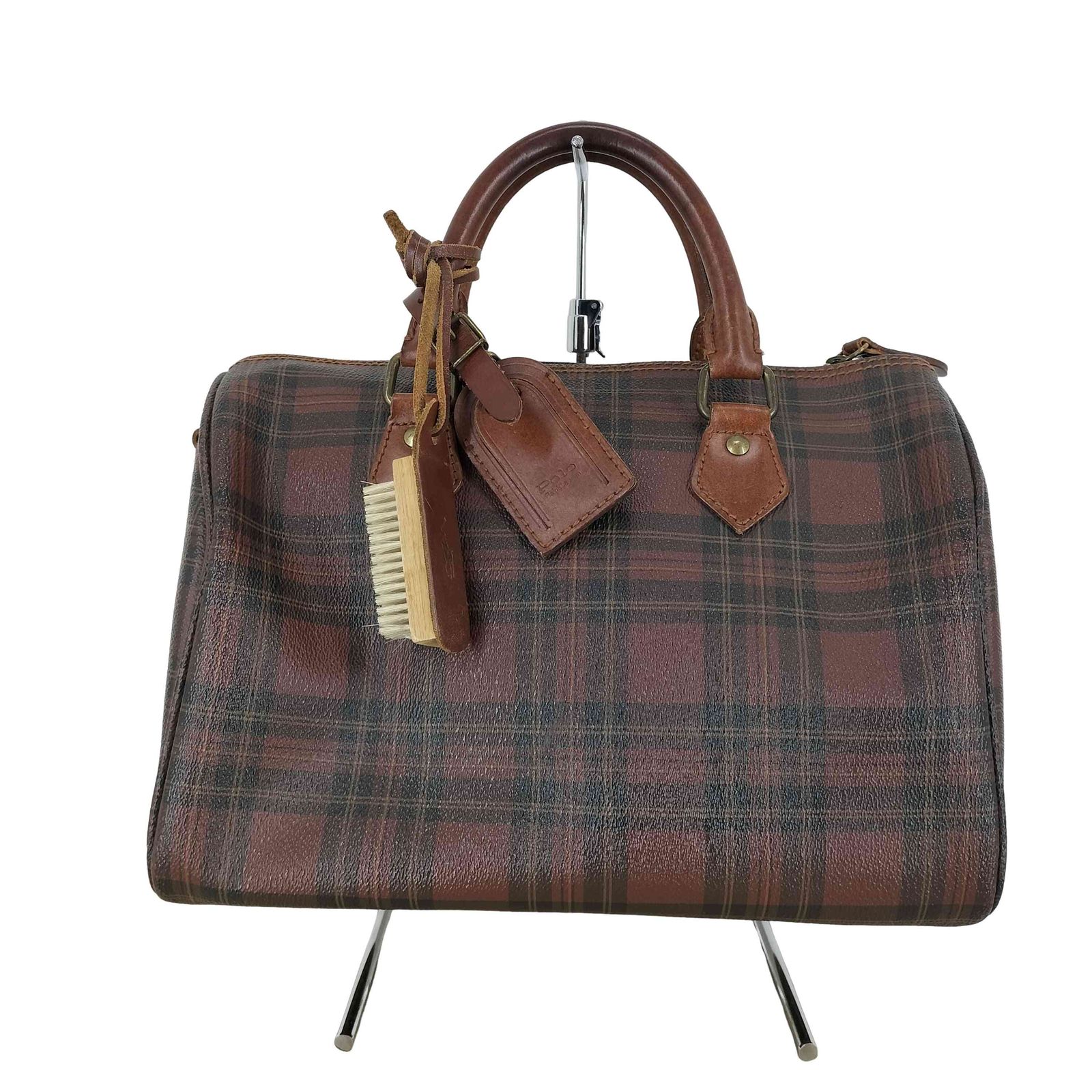 ポロラルフローレン POLO RALPH LAUREN チェック柄 ミニボストン