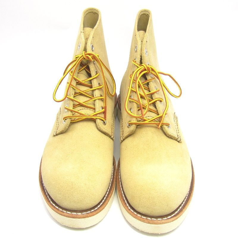REDWING レッドウィング US 6.5 D 24.5 cm クラシックラウンド 8167 ワークブーツ BEIGE ホーソーン アビリーン ラフアウト