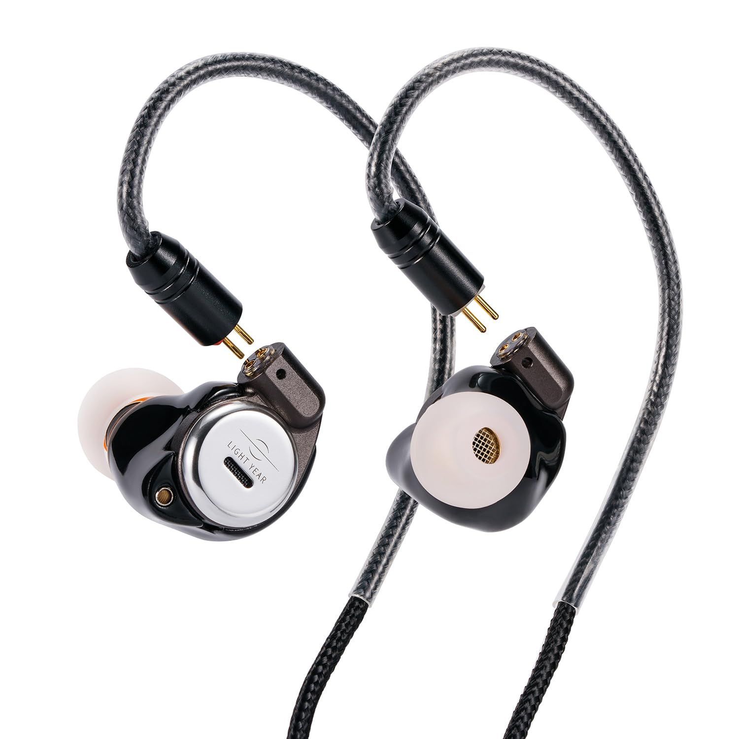 新着商品 ROSESELSA Star City 5 Pro 1DD 2BA ハイブリッドヘッドホン ハイファイ有線インイヤーイヤホン 高忠実度 IEM 0.78 2 ピンケーブル付き 夜 3.5mm 0.78 2 ピン