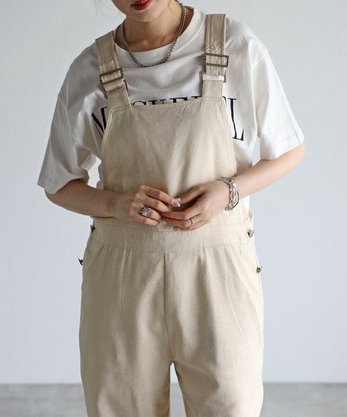 リネンオーバーオール FRAMeWORK＊ヘビーリネンオーバーオール