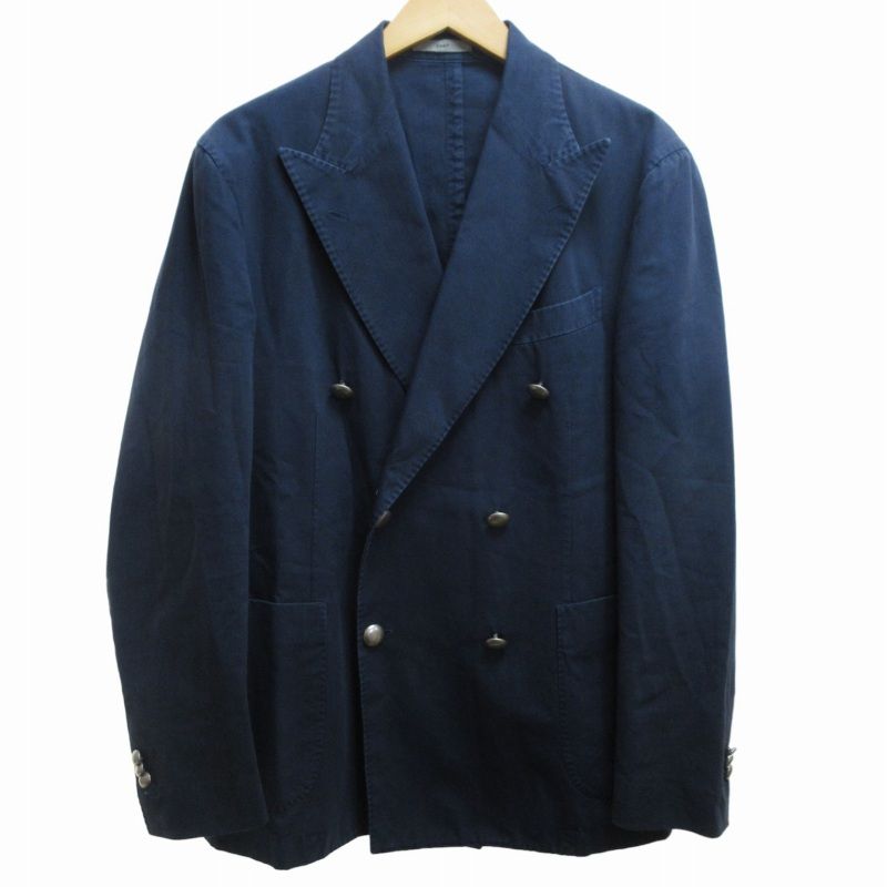 ボリオリ BOGLIOLI COAT 紺ブレ テーラードジャケット ブレザー 銀 