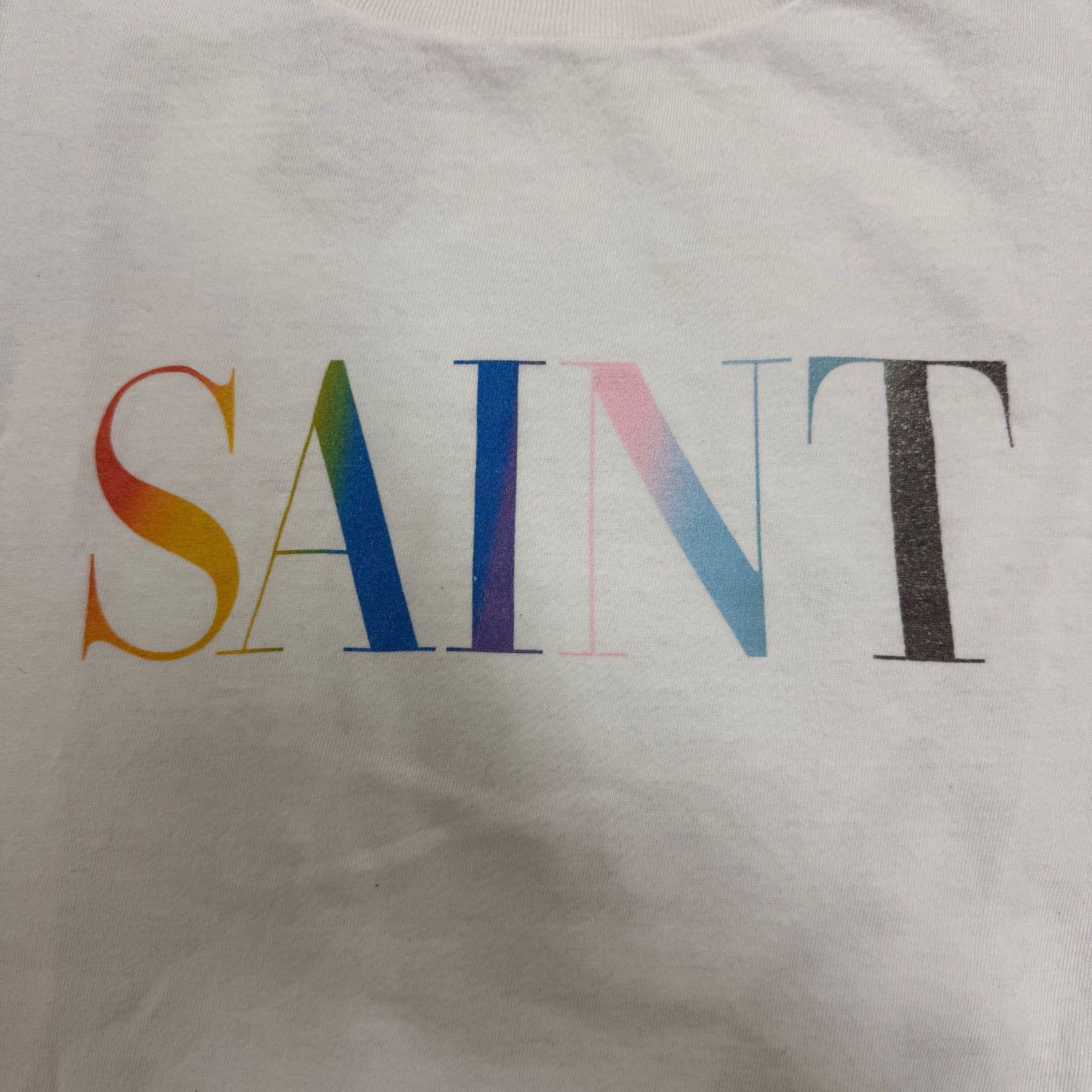 未使用品 SAINT MICHAEL 24AW SS TEE RAINBOW SAINT レインボーセントT 