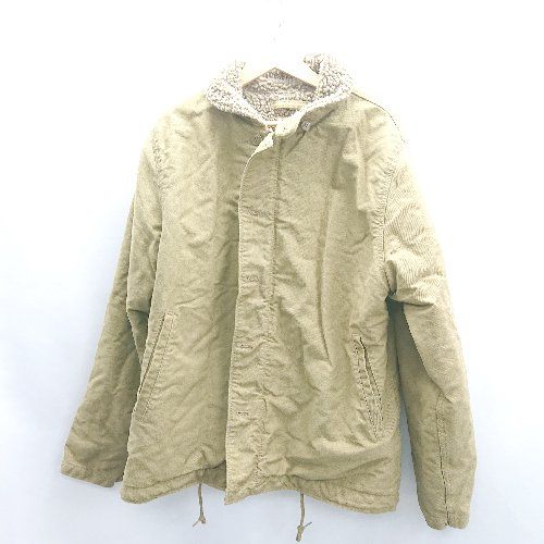 ⊇ navy department 長袖 デッキジャケット サイズ44 カーキ メンズ E 1502180051838