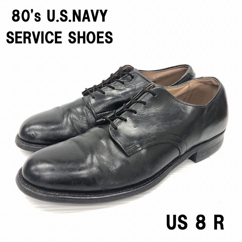 80's U.S.NAVY SERVICE SHOES サービスシューズ レザーソール 80's U.S.NAVY SERVICE SHOES サービスシューズ レザーソール