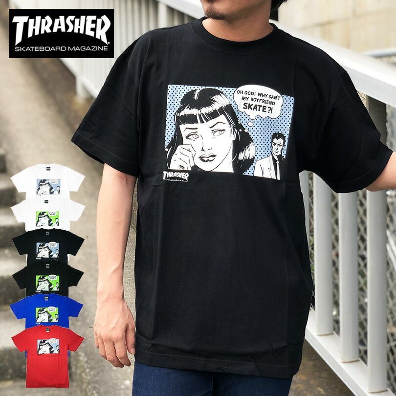 スラッシャー Tシャツ THRASHER ブランド メンズ レディース ブラック