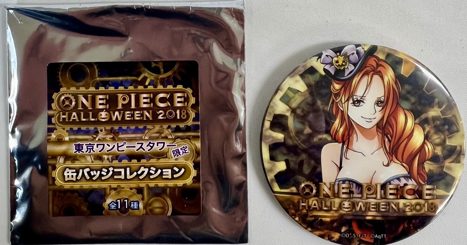 東京ワンピースタワー ハロウィン限定 缶バッジ 2018 ナミ
